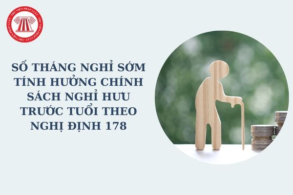 Số tháng nghỉ sớm tính hưởng chính sách nghỉ hưu trước tuổi theo Nghị định 178 xác định thế nào?