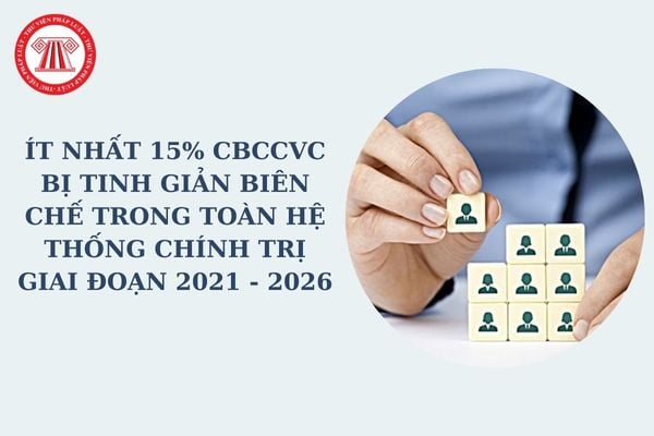 Ít nhất 15% CBCCVC bị tinh giản biên chế trong toàn hệ thống chính trị giai đoạn 21-26 theo Kết luận 40?