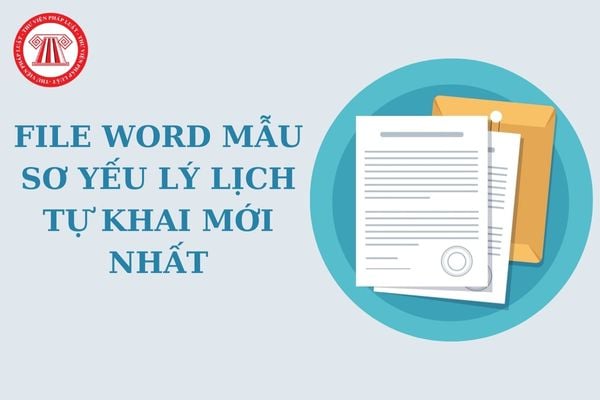 Mẫu sơ yếu lý lịch tự khai theo Thông tư 56? Tải về File word Mẫu sơ yếu lý lịch tự khai mới nhất?