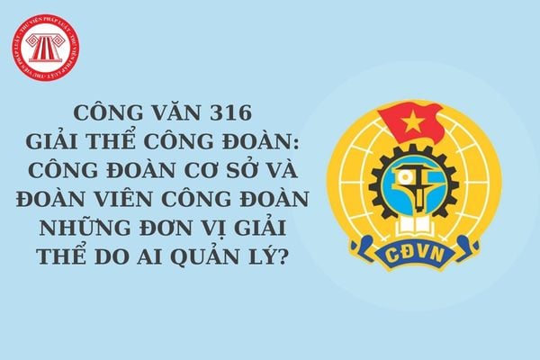 Công văn 316 giải thể công đoàn: Công đoàn cơ sở và đoàn viên công đoàn những đơn vị giải thể do ai quản lý? B50