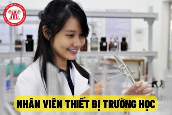 Viên chức được bổ nhiệm vào chức danh nghề nghiệp nhân viên thiết bị tại trường trung học được áp dung bảng lương nào?