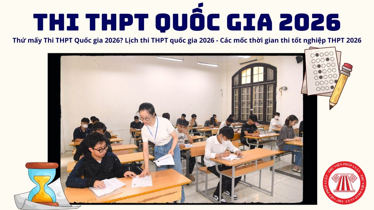 Thứ mấy Thi THPT Quốc gia 2026? Lịch thi THPT quốc gia 2026? Các mốc thời gian thi tốt nghiệp THPT 2026 chính thức?