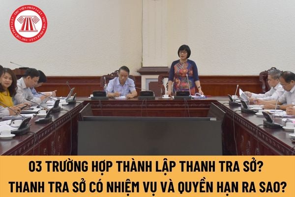 Trường hợp nào tiến hành thành lập thanh tra sở? Thanh tra sở có nhiệm vụ và quyền hạn như thế nào