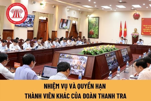 Thành viên đoàn thanh tra không phải là Thanh tra viên có được không? Thành viên khác của Đoàn thanh tra có nhiệm vụ và quyền hạn gì?