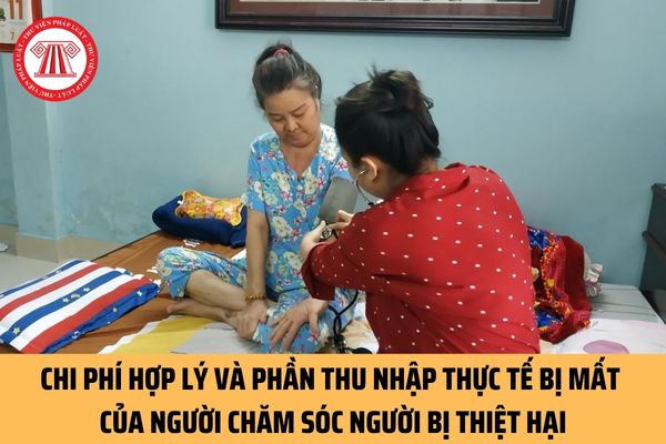 Chi phí hợp lý và phần thu nhập thực tế bị mất của người chăm sóc có được tính vào phần bồi thường thiệt hại không?