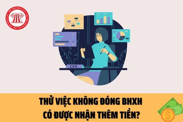 Thử việc 02 tháng không đóng bảo hiểm xã hội bắt buộc có được công ty trả thêm tiền vào tiền lương không?