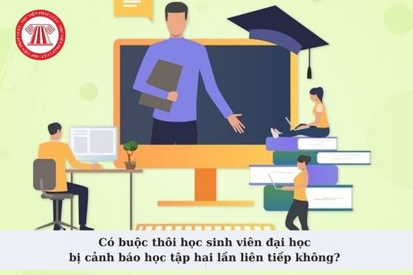 Có buộc thôi học sinh viên đại học bị cảnh báo học tập hai lần liên tiếp không?  Khi nào sinh viên đại học bị cảnh báo học tập?