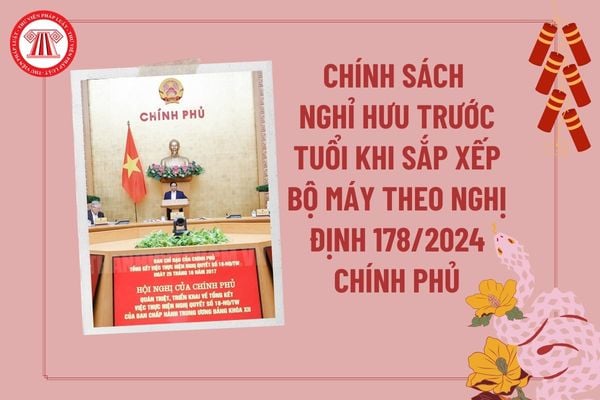 Chính sách nghỉ hưu trước tuổi khi sắp xếp bộ máy theo Nghị định 178 năm 2024 của Chính phủ? Tải Nghị định 178 2024?