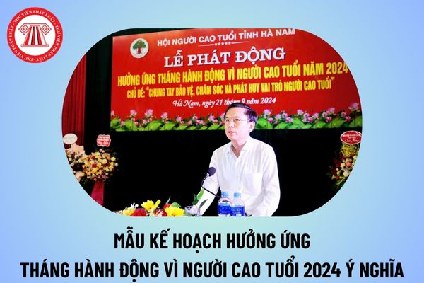 Kế hoạch hưởng ứng Tháng hành động vì người cao tuổi năm 2024 ý nghĩa? Kế hoạch Tháng hành động vì người cao tuổi 2024?