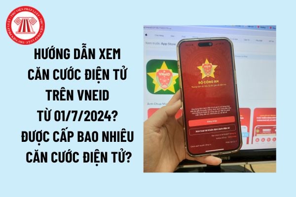 Hướng dẫn xem căn cước điện tử trên VNeID từ 01/7/2024? Được cấp bao nhiêu căn cước điện tử theo quy định?