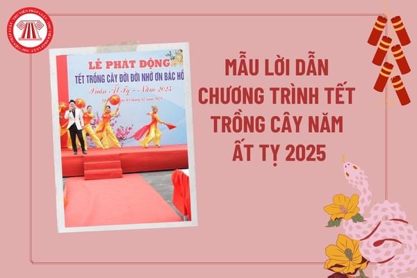 Lời dẫn chương trình Tết trồng cây năm Ất Tỵ 2025? Lời dẫn chương trình hưởng ứng Tết trồng cây 2025? 