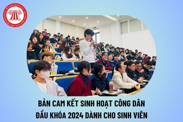 Mẫu bản cam kết tuần sinh hoạt công dân đầu khóa 2024 2025 cho sinh viên mới nhất và cách viết thế nào? 