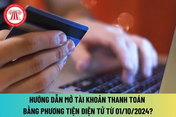 Hướng dẫn mở tài khoản thanh toán bằng phương tiện điện tử từ 01/10/2024? Ai không mở tài khoản thanh toán bằng phương tiện điện tử được?