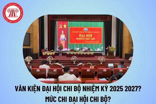 Văn kiện đại hội chi bộ nhiệm kỳ 2025 2027 gồm những gì? Quy định mức chi đại hội chi bộ mới nhất hiện nay như thế nào?