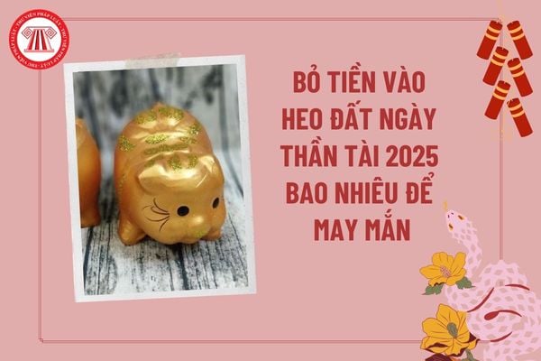 Bỏ tiền vào heo đất ngày Thần Tài 2025 bao nhiêu để may mắn? Ngày vía Thần Tài mua gì để may mắn cả năm?