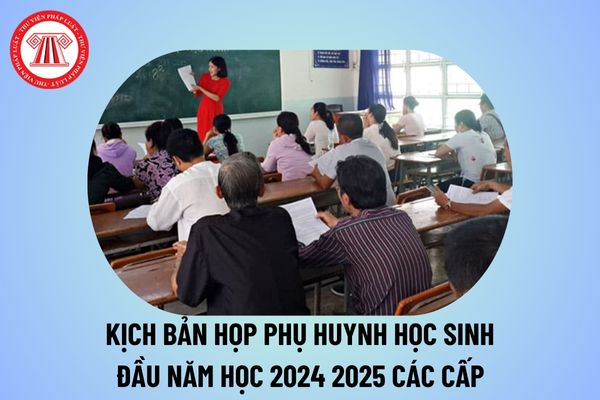 Kịch bản họp phụ huynh đầu năm học 2024 2025 các cấp? Nội dung họp phụ huynh đầu năm học 2024 2025 thế nào?