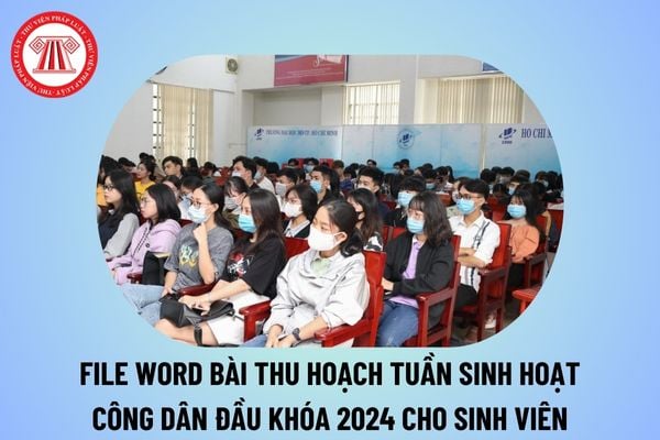 Tuần sinh hoạt công dân là gì? Mẫu bài thu hoạch tuần sinh hoạt công dân đầu khóa cho sinh viên 2024 2025 tham khảo?