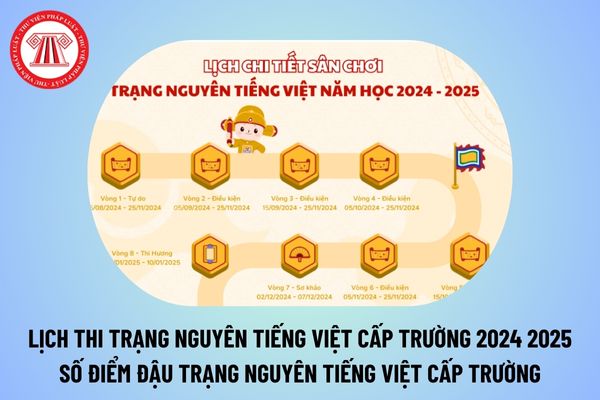 Lịch thi Trạng Nguyên Tiếng Việt cấp trường năm 2024 2025? Thi Trạng Nguyên Tiếng Việt cấp trường bao nhiêu điểm là đậu?