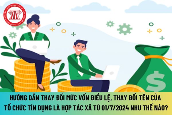 Hướng dẫn thay đổi mức vốn điều lệ, thay đổi tên của tổ chức tín dụng là hợp tác xã từ ngày 01/7/2024 như thế nào?