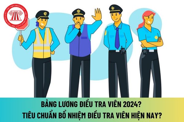 Bảng lương Điều tra viên 2024 khi tăng lương cơ sở lên 2,34 triệu đồng là bao nhiêu? Tiêu chuẩn bổ nhiệm Điều tra viên hiện nay như thế nào?