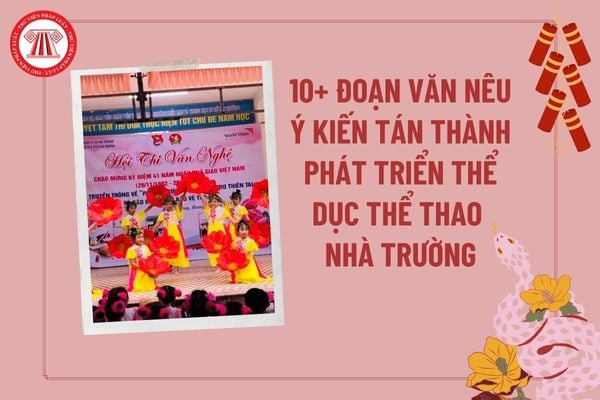 10+ Đoạn văn nêu ý kiến tán thành việc phát triển hoạt động thể dục thể thao trong nhà trường? Viết đoạn văn nêu ý kiến lớp 5? 