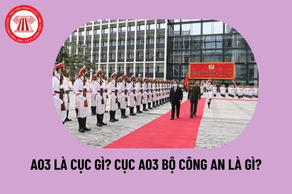 A03 là Cục gì? Cục A03 là gì? A03 Bộ Công an là gì? Cục trưởng Cục A03 Bộ Công an có nhiệm vụ gì? 