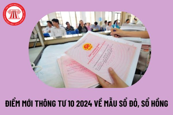 Điểm mới Thông tư 10 2024 về mẫu sổ đỏ, sổ hồng mới từ 1 8 2024 cần chú ý? Thông tư nào chính thức hết hiệu lực?