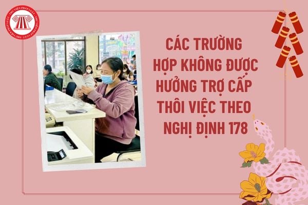 Các trường hợp không được hưởng trợ cấp thôi việc theo Nghị định 178 về tinh giản biên chế? Mẫu đơn xin thôi việc mới nhất?