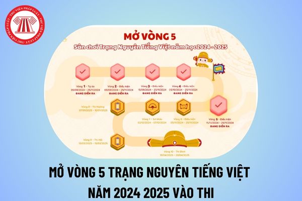 Vòng 5 Trạng Nguyên Tiếng Việt năm 2024 2025 vào thi? Vòng 5 trang nguyen tieng viet edu vn dang nhap 2024 2025? 