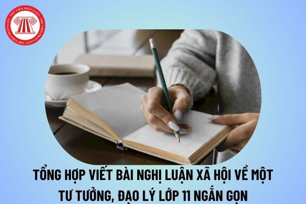 Tổng hợp viết bài nghị luận xã hội về một tư tưởng đạo lí lớp 11 ngắn gọn? Đánh giá định kì học sinh lớp 11 ra sao?