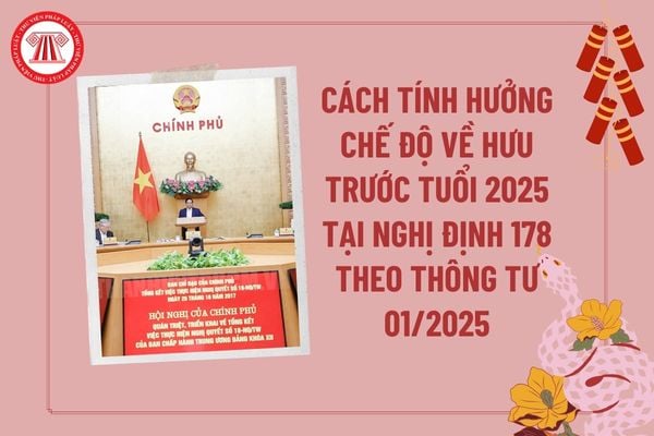 Cách tính hưởng chế độ về hưu trước tuổi năm 2025 theo Thông tư 01 2025? Hướng dẫn thực hiện Nghị định 178 nghỉ hưu trước tuổi?