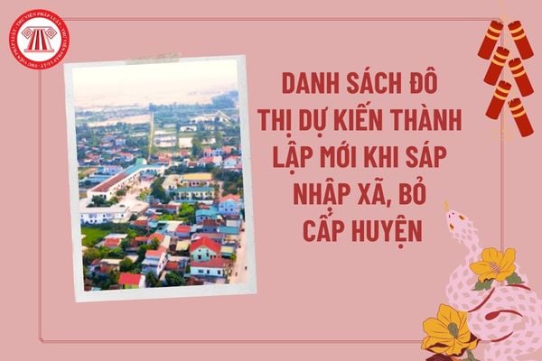 Danh sách đô thị dự kiến thành lập mới khi sáp nhập xã, bỏ cấp huyện 2025 nêu ở đâu theo Nghị quyết 35?