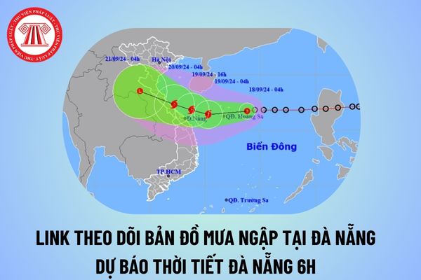 Link theo dõi bản đồ mưa ngập Đà Nẵng? Dự báo thời tiết Đà Nẵng bão số 4 trong 6h tới như thế nào?