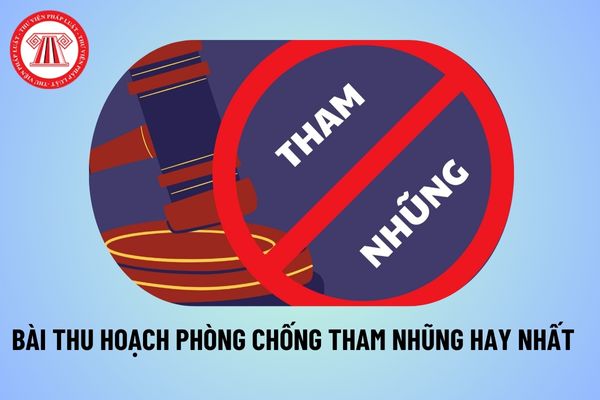 Mẫu bài thu hoạch phòng chống tham nhũng 2024 hay nhất? Các bài viết về phòng chống tham nhũng 2024?