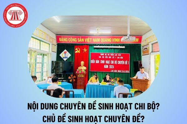 Nội dung chuyên đề sinh hoạt chi bộ năm 2025 ý nghĩa? Chủ đề sinh hoạt chuyên đề năm 2025 thế nào?