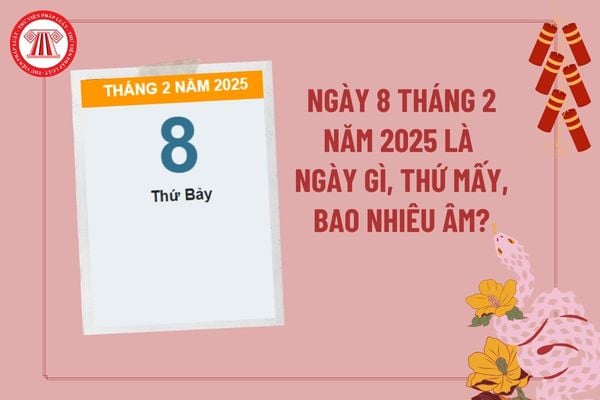 Ngày 8 tháng 2 là ngày gì? Ngày 8 tháng 2 năm 2025 là ngày bao nhiêu âm? Ngày 8 2 2025 là thứ mấy?