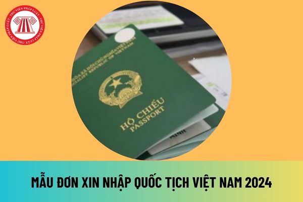 Mẫu đơn xin nhập quốc tịch Việt Nam 2024 file word mới nhất? Tải mẫu đơn xin nhập quốc tịch Việt Nam 2024?