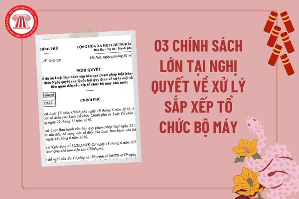 03 chính sách lớn tại Nghị quyết xử lý sắp xếp tổ chức bộ máy của Chính phủ? Mục tiêu sắp xếp bộ máy tại Nghị quyết 18?