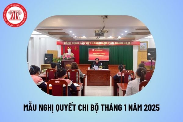 Mẫu nghị quyết chi bộ tháng 1 năm 2025? Nghị quyết Sinh hoạt chi bộ tháng 1 năm 2025 như thế nào? 