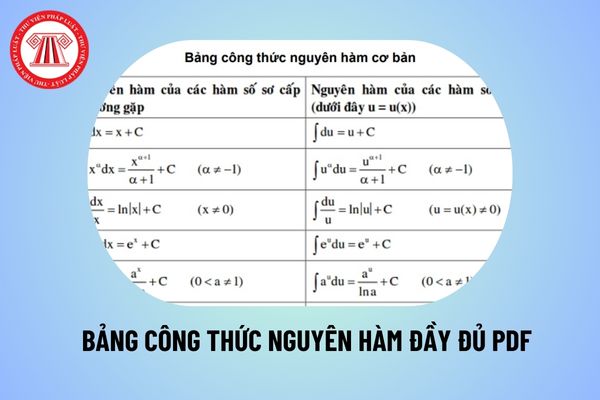 Bảng nguyên hàm đầy đủ file PDF? Công thức nguyên hàm chi tiết? Môn Toán cấp THCS nhằm giúp học sinh đạt được gì?