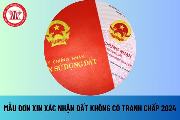 Mẫu đơn xin xác nhận đất không có tranh chấp 2024 chuẩn nhất file word? Tải mẫu đơn xin xác nhận đất không có tranh chấp 2024 ở đâu? 