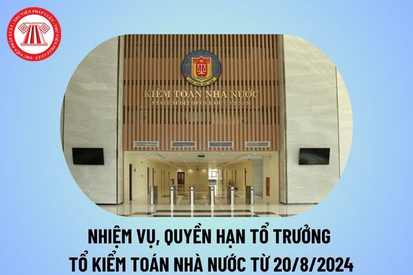 Từ 20/8/2024 Tổ trưởng Tổ kiểm toán có nhiệm vụ, quyền hạn và trách nhiệm thế nào theo Quyết định 1495?