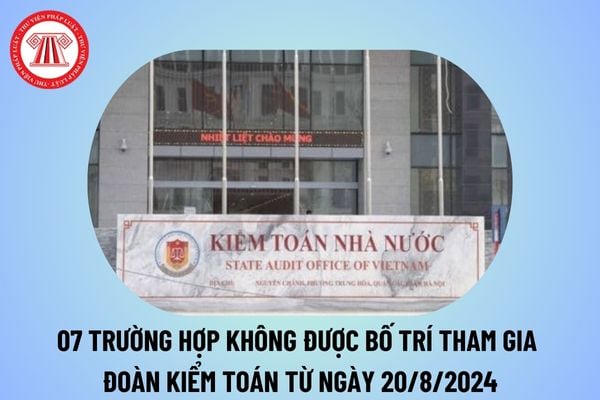 7 trường hợp không được bố trí tham gia Đoàn kiểm toán từ 20/8/2024 theo Quyết định 1495/QĐ-KTNN? 