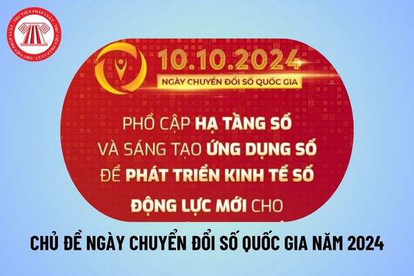 Chủ đề Ngày chuyển đổi số quốc gia năm 2024? Năm 2024 là năm thứ bao nhiêu thực hiện Chương trình chuyển đổi số quốc gia?