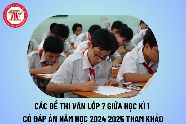 Các đề thi Văn lớp 7 giữa học kì 1 có đáp án năm học 2024 2025? Đề kiểm tra giữa kì 1 Văn 7 có đáp án 2024 2025 tham khảo?