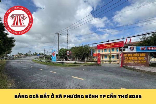 Bảng giá đất ở Xã Phương Bình TP Cần Thơ 2026
