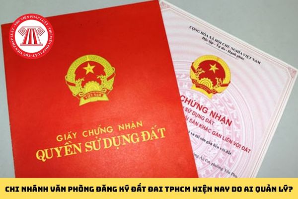 Chi nhánh Văn phòng đăng ký đất đai TPHCM hiện nay do ai quản lý?