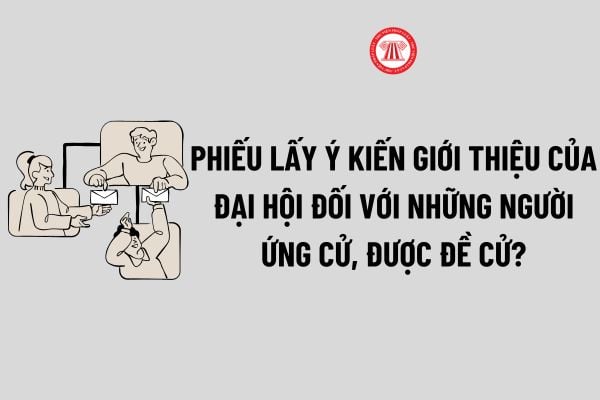 Phiếu lấy ý kiến giới thiệu của đại hội đối với những người ứng cử, được đề cử? Mẫu Phiếu lấy ý kiến giới thiệu của đại hội theo Hướng dẫn 04? 