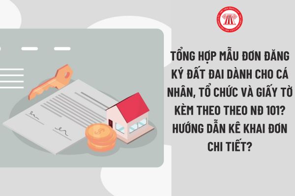 Tổng hợp mẫu Đơn đăng ký đất đai dành cho cá nhân, tổ chức và giấy tờ kèm theo? Hướng dẫn kê khai đơn chi tiết? 