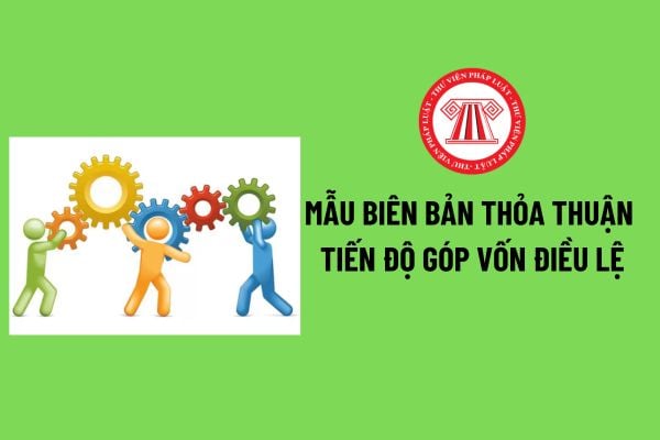 Mẫu biên bản thỏa thuận tiến độ góp vốn điều lệ của đại hội đồng cổ đông công ty cổ phần mới nhất? Tải mẫu? 